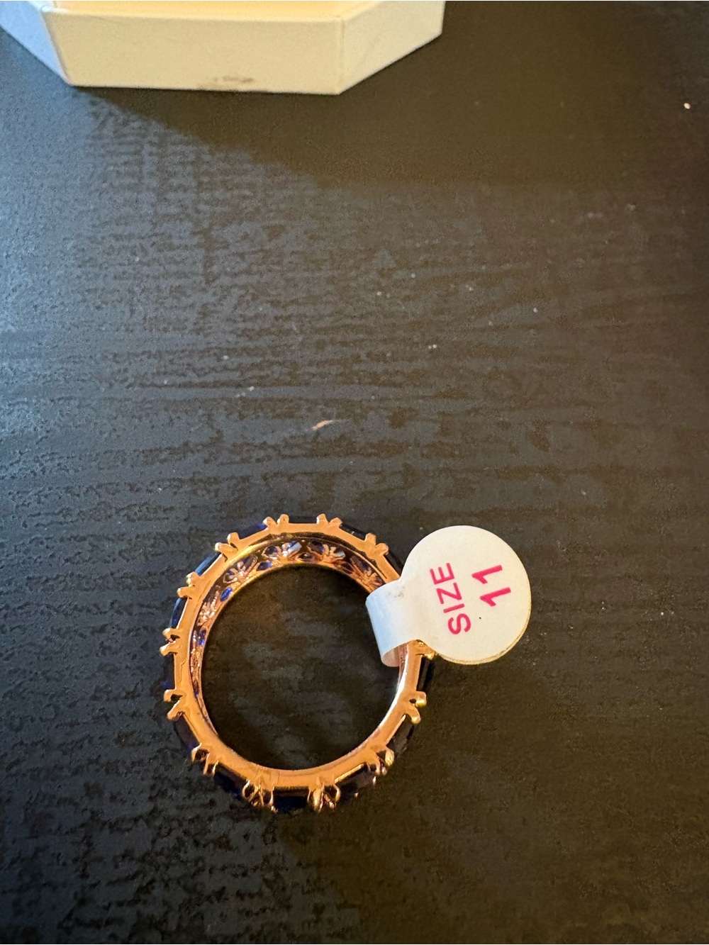 Rose Gold-Tone Women's Decorative Band Ring - Size 11